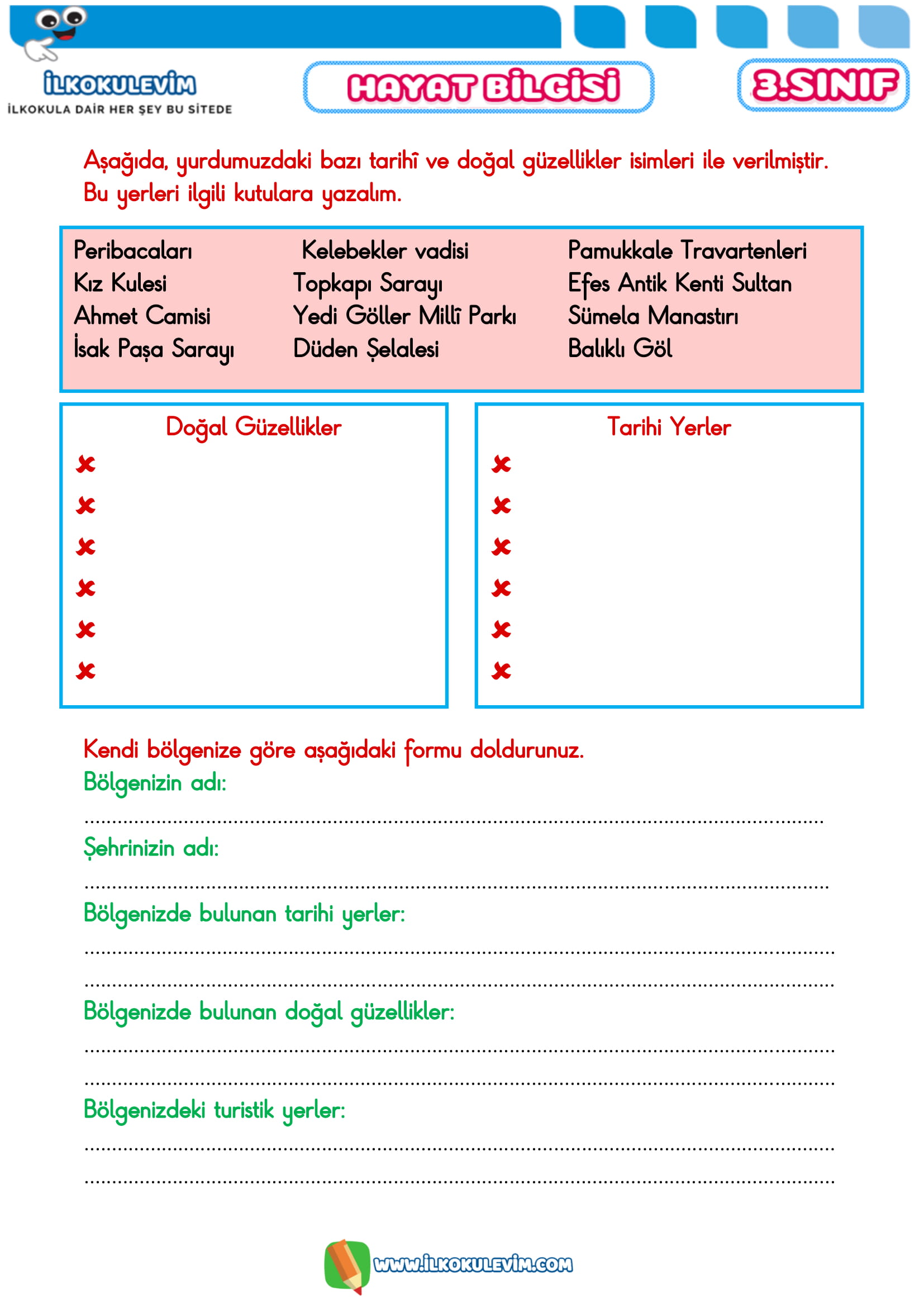 3.Sınıf 14 Nisan 2020 Hayat Bilgisi-Fen Bilimleri Etkinlikleri