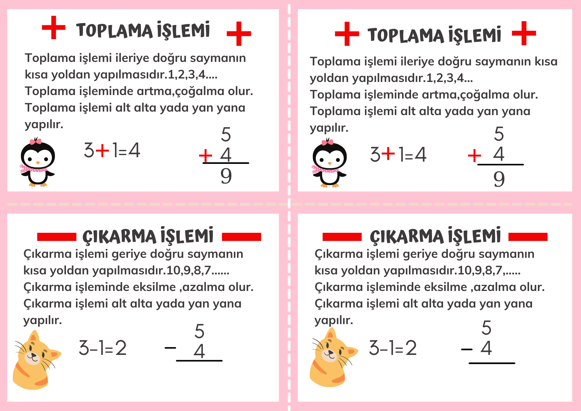 Toplama ve Çıkarma İnteraktif Defter 