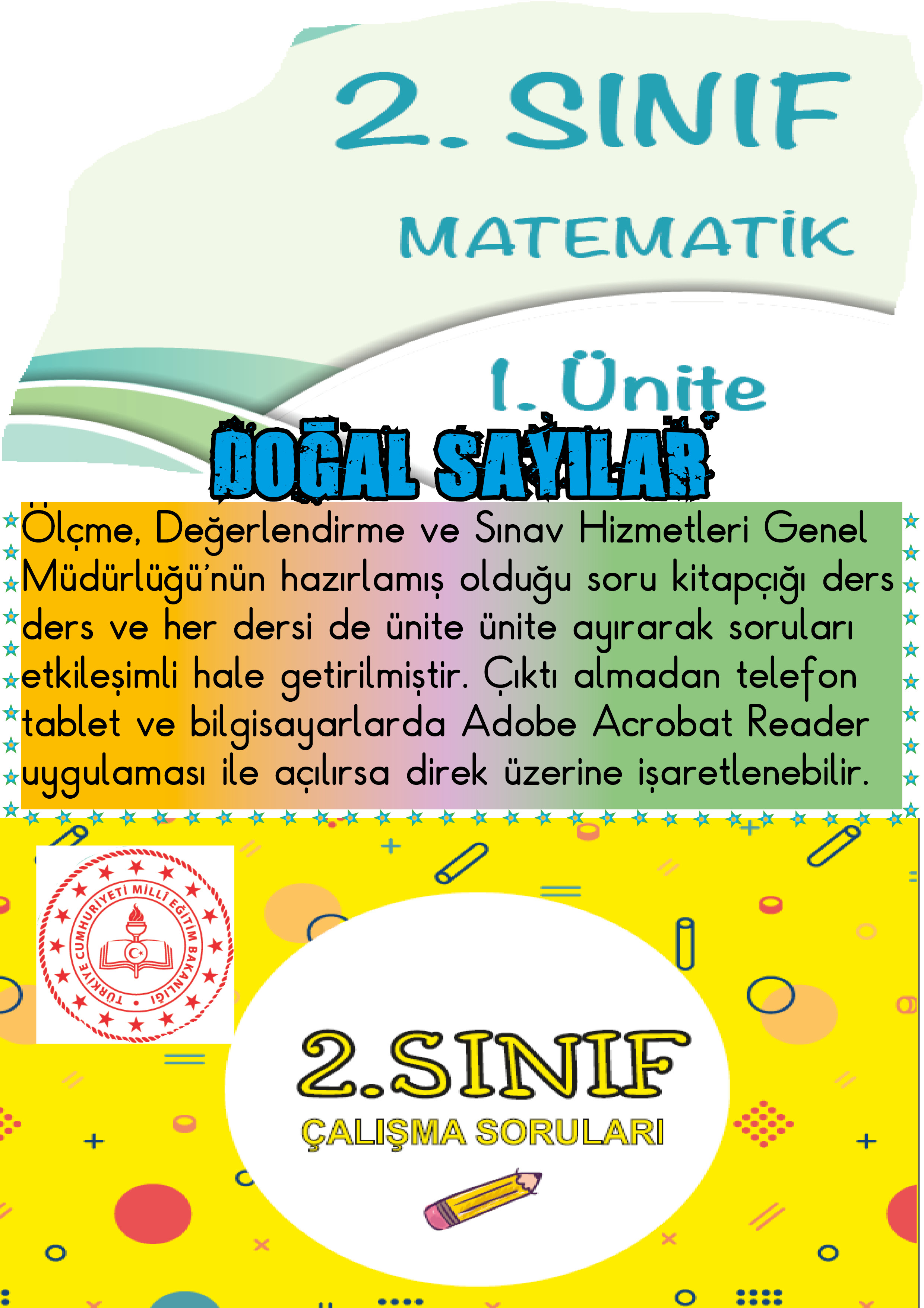 ETKİLEŞİMLİ 2.SINIF MATEMATİK 1.ÜNİTE MEB ÖDSGM ÇALIŞMA SORULARI 1