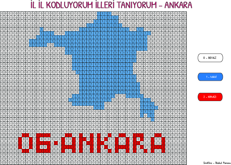 İl Haritalarını Piksel Piksel Boyuyorum - Ankara