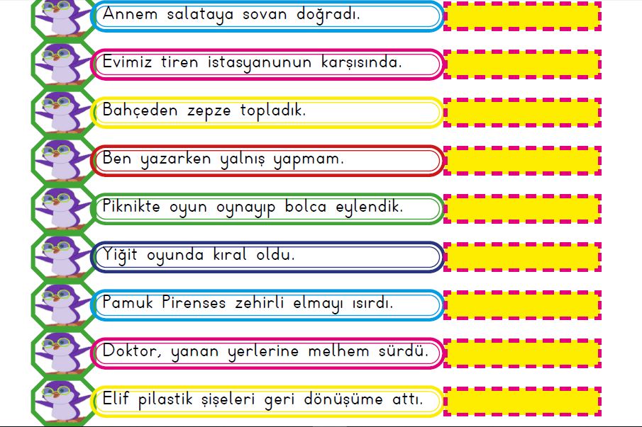 ETKİLEŞİMLİ 2.SINIF YAZARKEN SIKÇA YANLIŞLIK YAPILAN KELİMELER