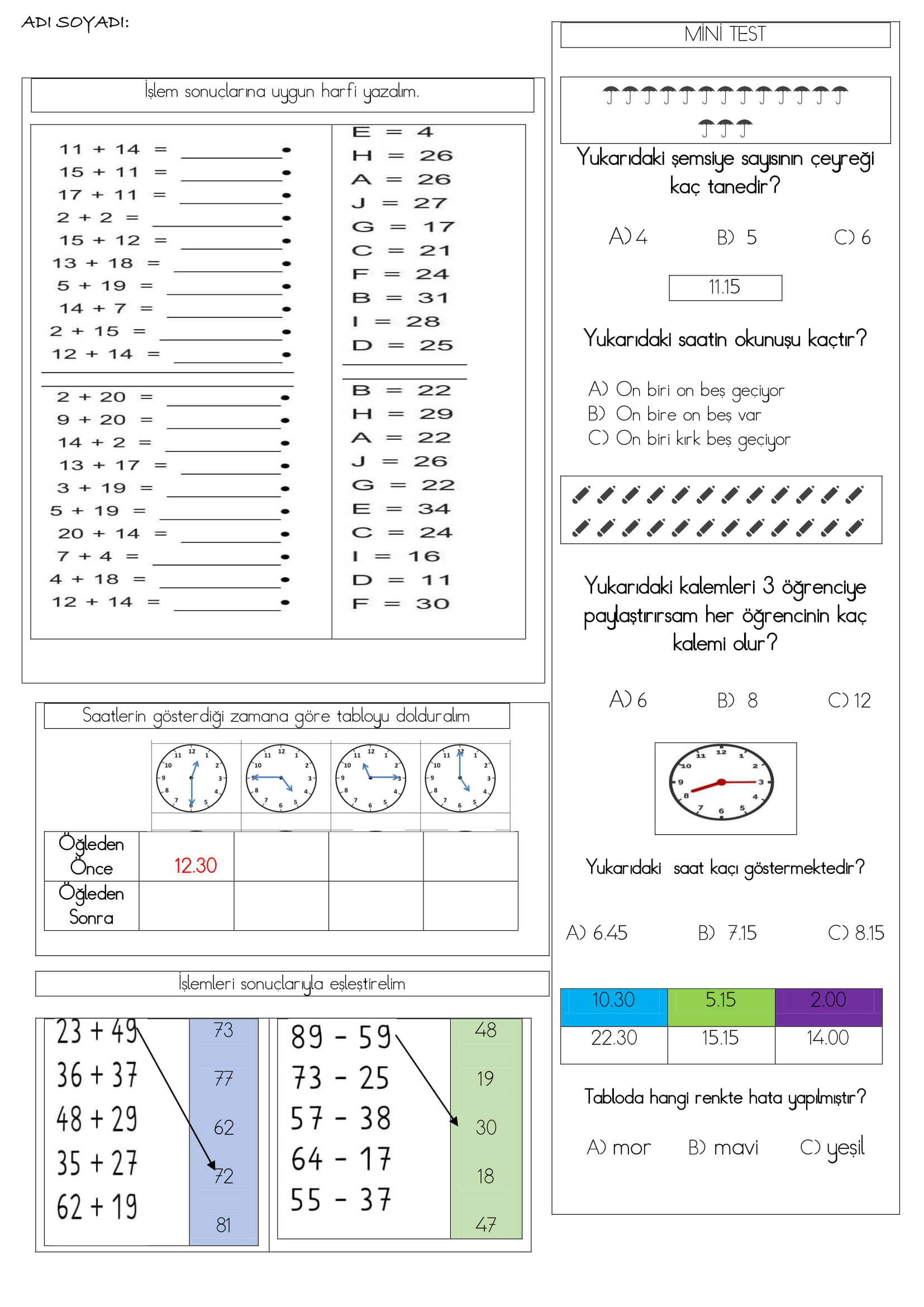 Matematik Tekrar 19