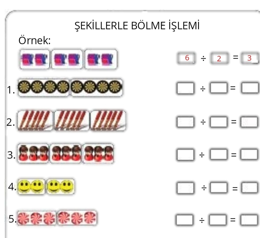 ŞEKİLLERLE BÖLME İŞLEMİ-2