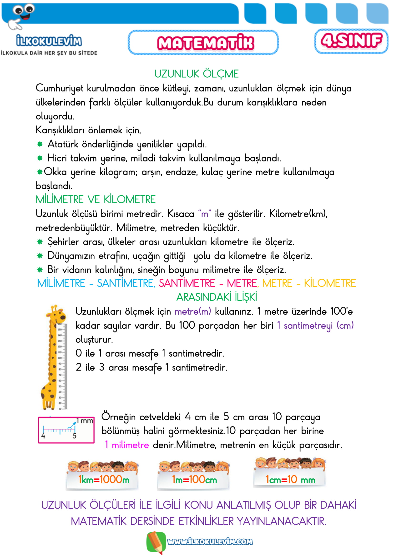 4.Sınıf 15 Nisan 2020 Türkçe-Matematik Etkinlikleri