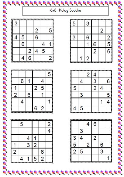 Sudoku 2 ( 6x6)