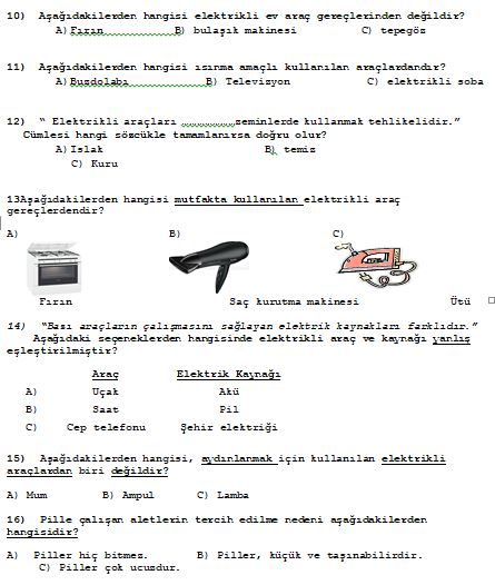 Fen Bilimleri ,Yaşamımızda Elektrik 