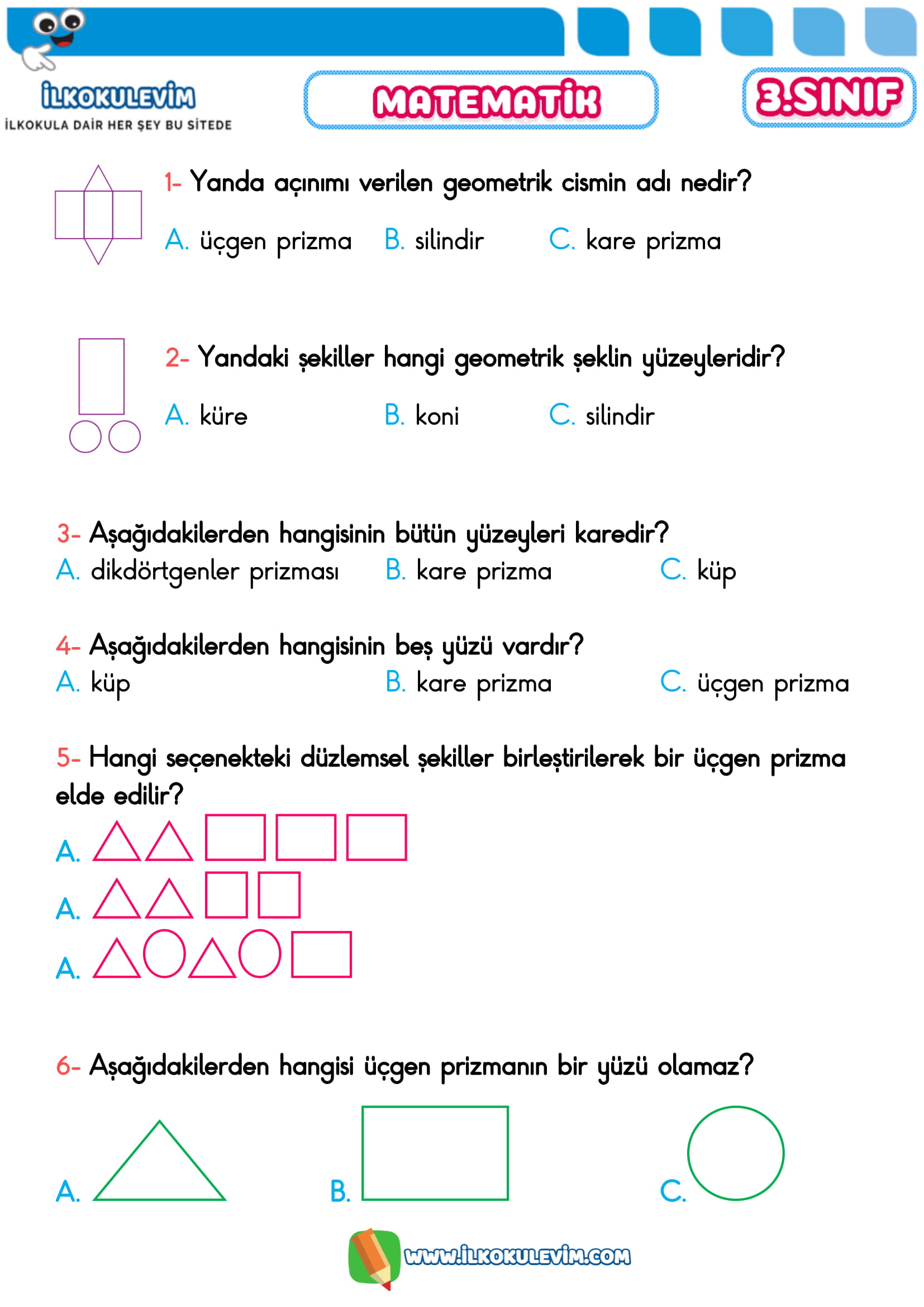 3.Sınıf 15 Nisan 2020 Türkçe-Matematik Etkinlikleri