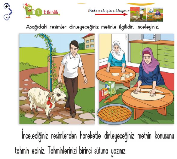 CANLI DERS TÜRKÇE DERİ METNİ ETKİNLİKLERİ(RESİMLERİ İNCELE)(AÇIKLAMA O