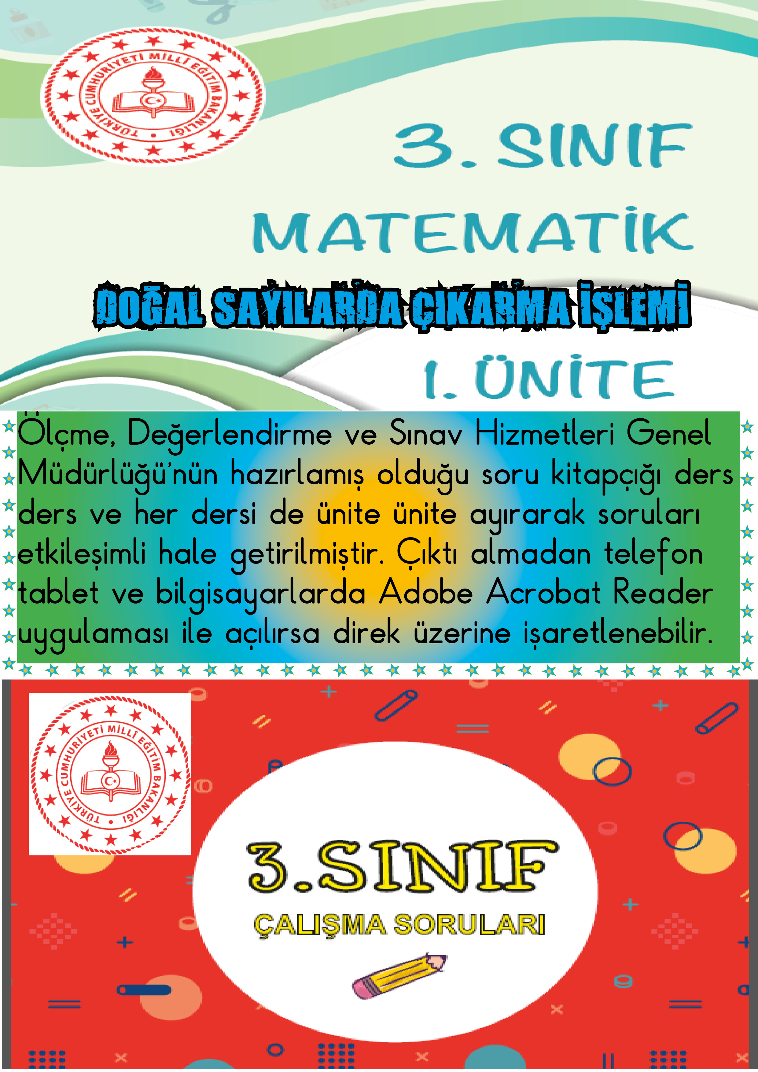 ETKİLEŞİMLİ MATEMATİK 1.ÜNİTE MEB ÖDSGM ÇALIŞMA SORULARI 3