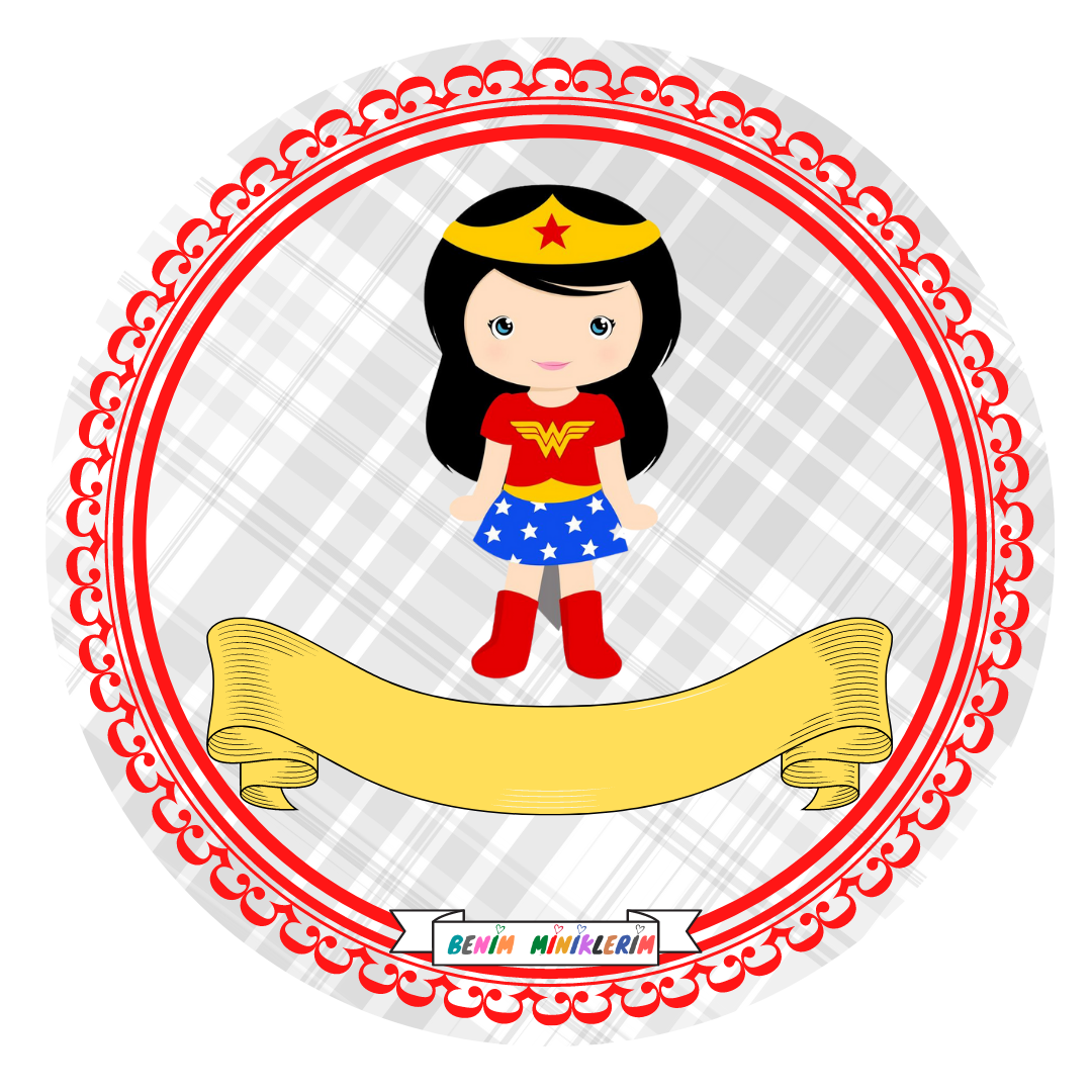 Süper Kahramanlar - Sıra Etiketi / Yaka Kartı - Erkek Çocuk