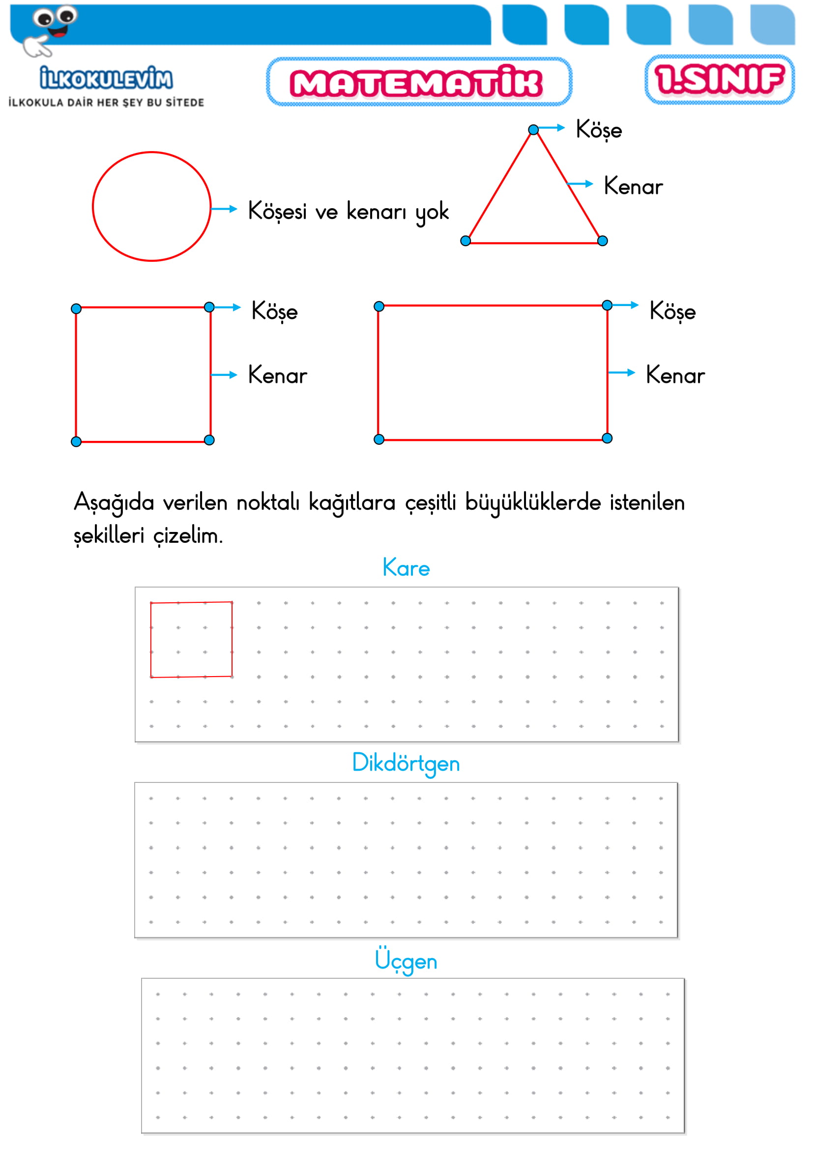 1.Sınıf 13 Nisan 2020 Türkçe-Matematik Etkinlikleri