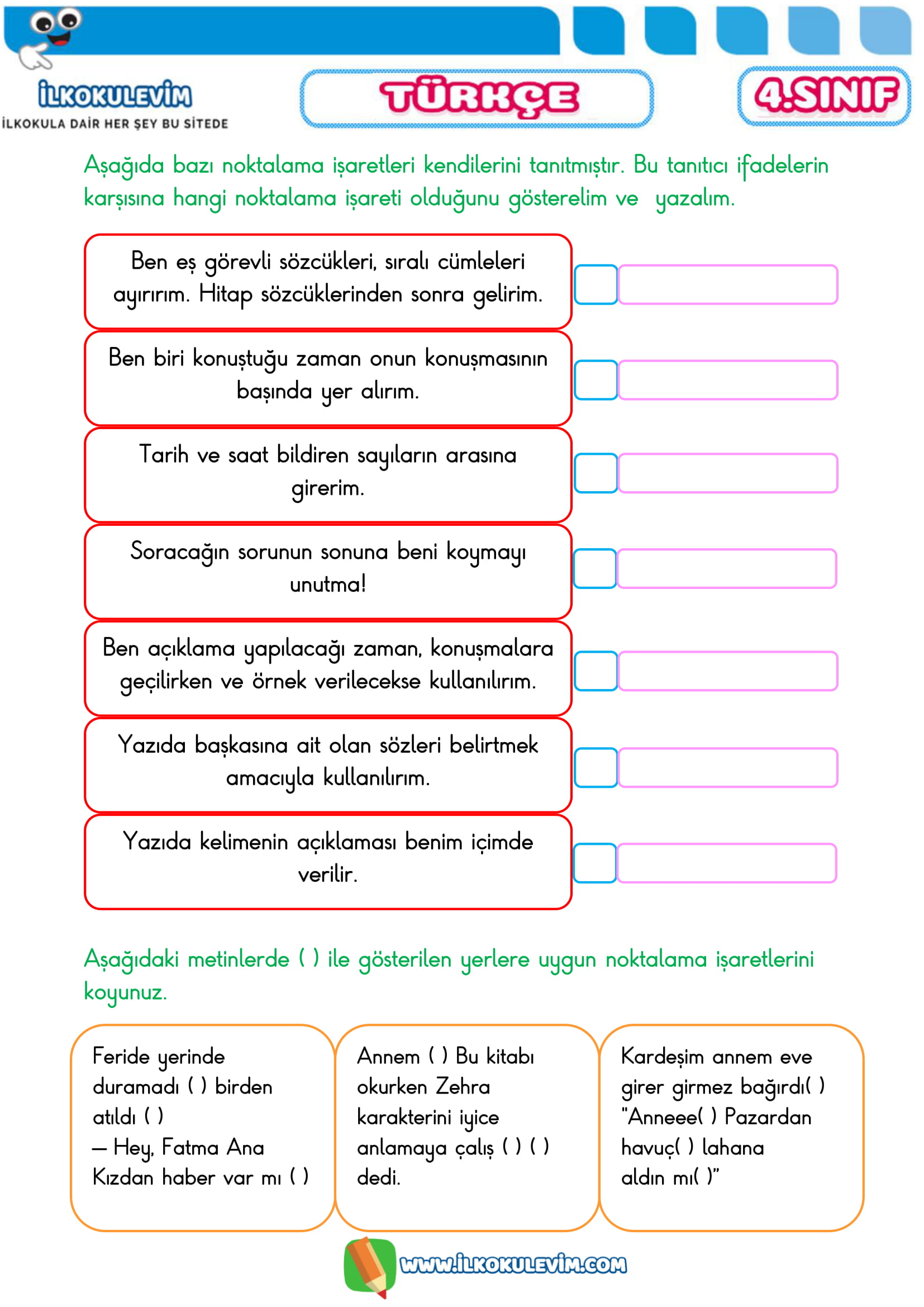 4.SINIF 08 NİSAN 2020 ETKİNLİKLERİ