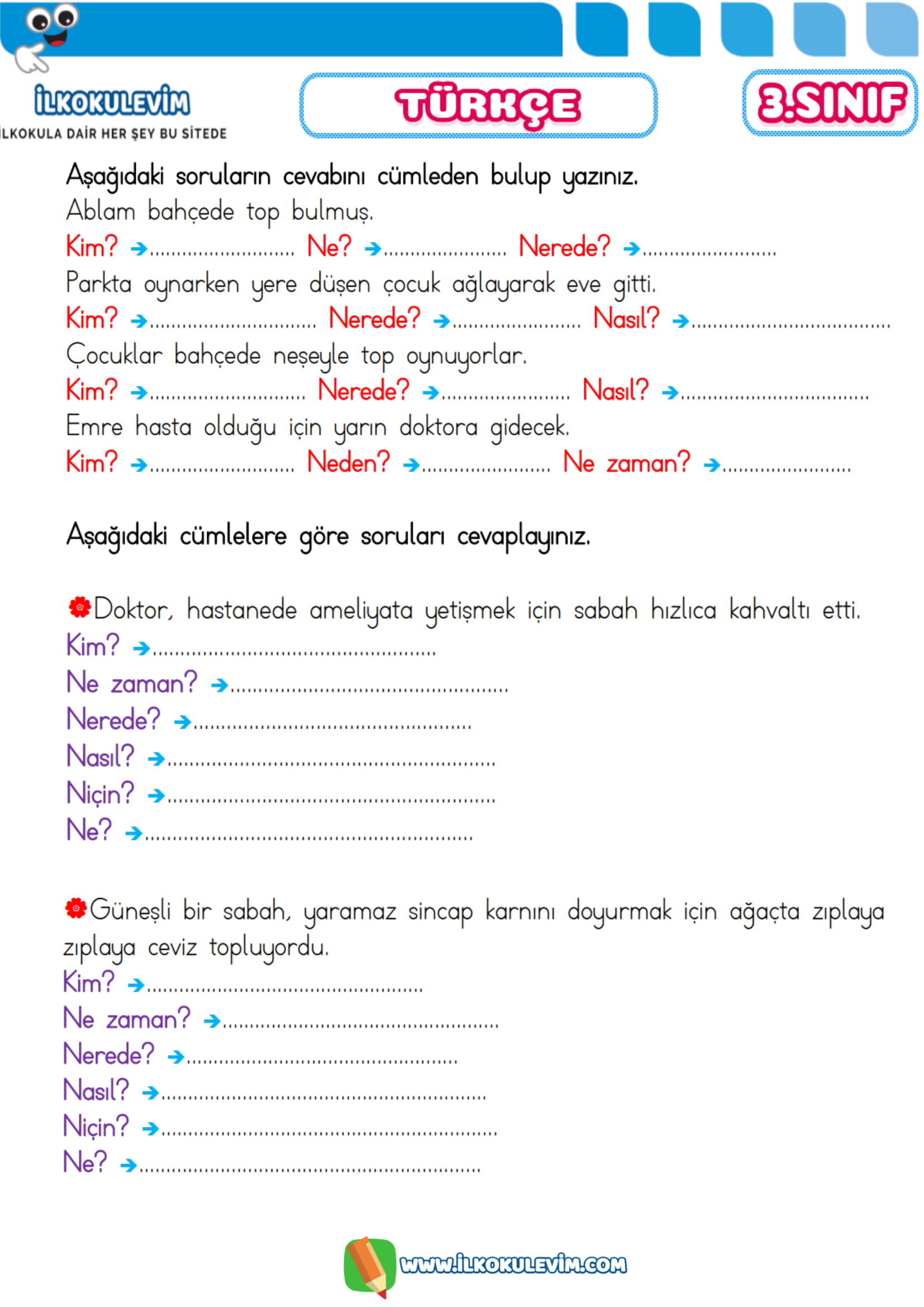 3.SINIF 08 NİSAN 2020 ETKİNLİKLERİ