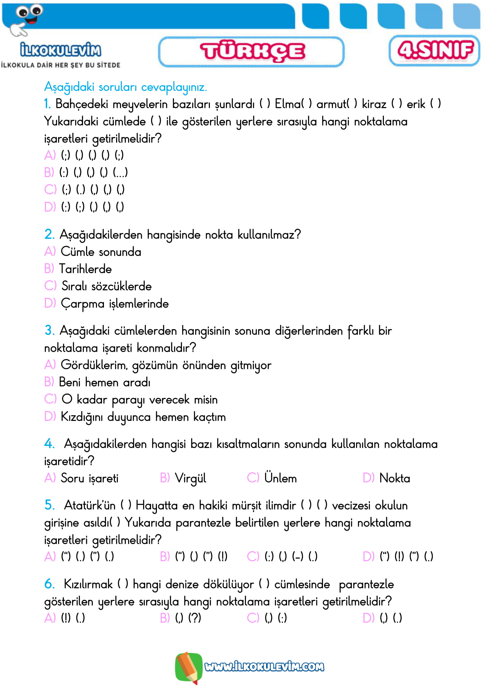 4.SINIF 08 NİSAN 2020 ETKİNLİKLERİ