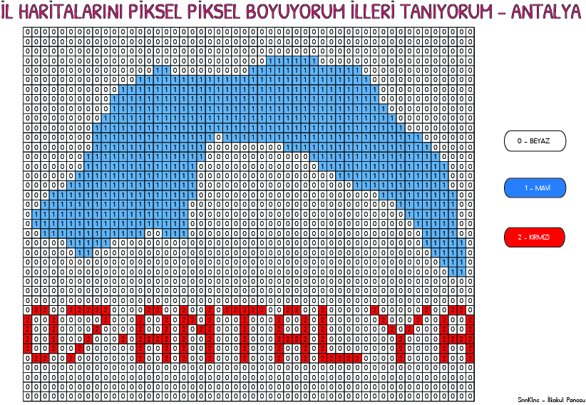 İl Haritalarını Piksel Piksel Boyuyorum – Antalya