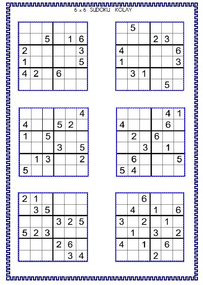 Sudoku 14 ( 6x6 )
