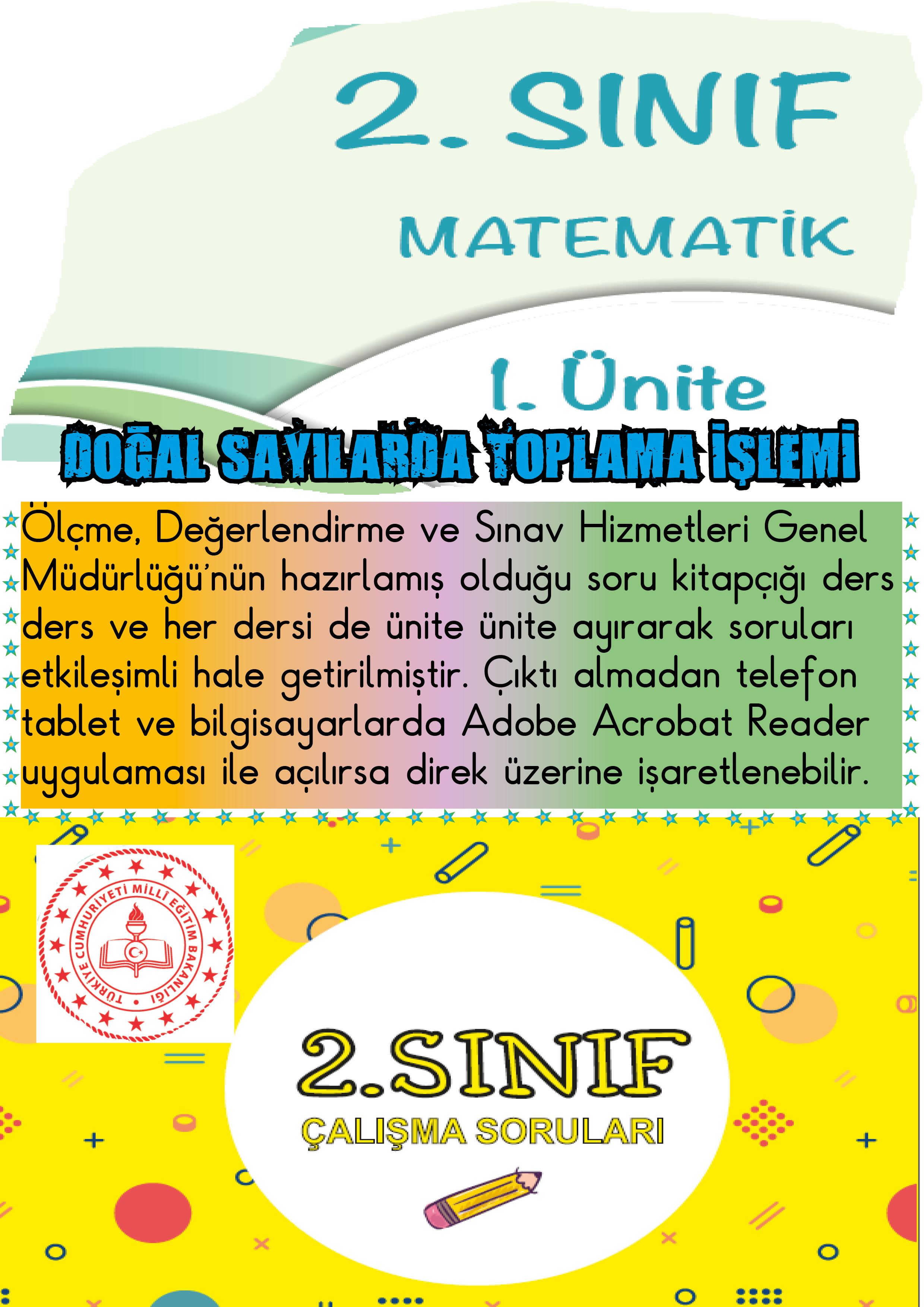 ETKİLEŞİMLİ 2.SINIF MATEMATİK 1.ÜNİTE MEB ÖDSGM ÇALIŞMA SORULARI 2