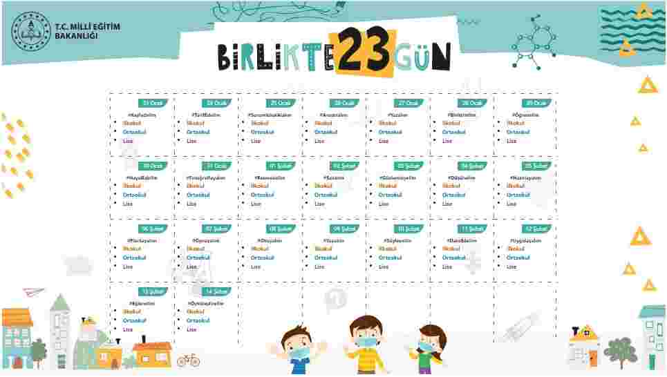 Birlikte 23 Gün Etkinlikleri Web Sayfası
