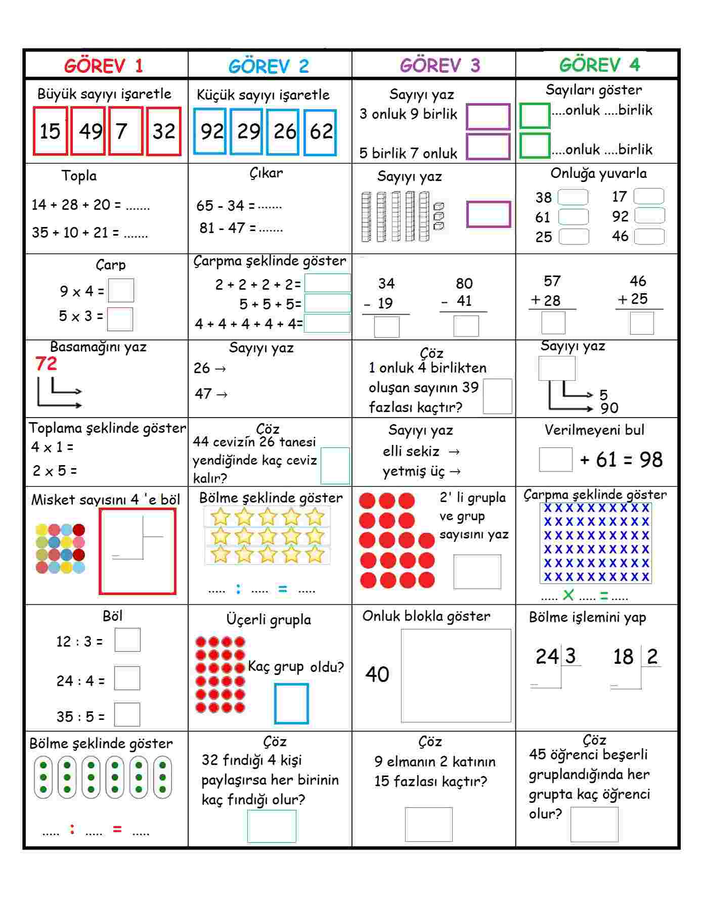 Matematik Telafi 2 Etkileşimli 