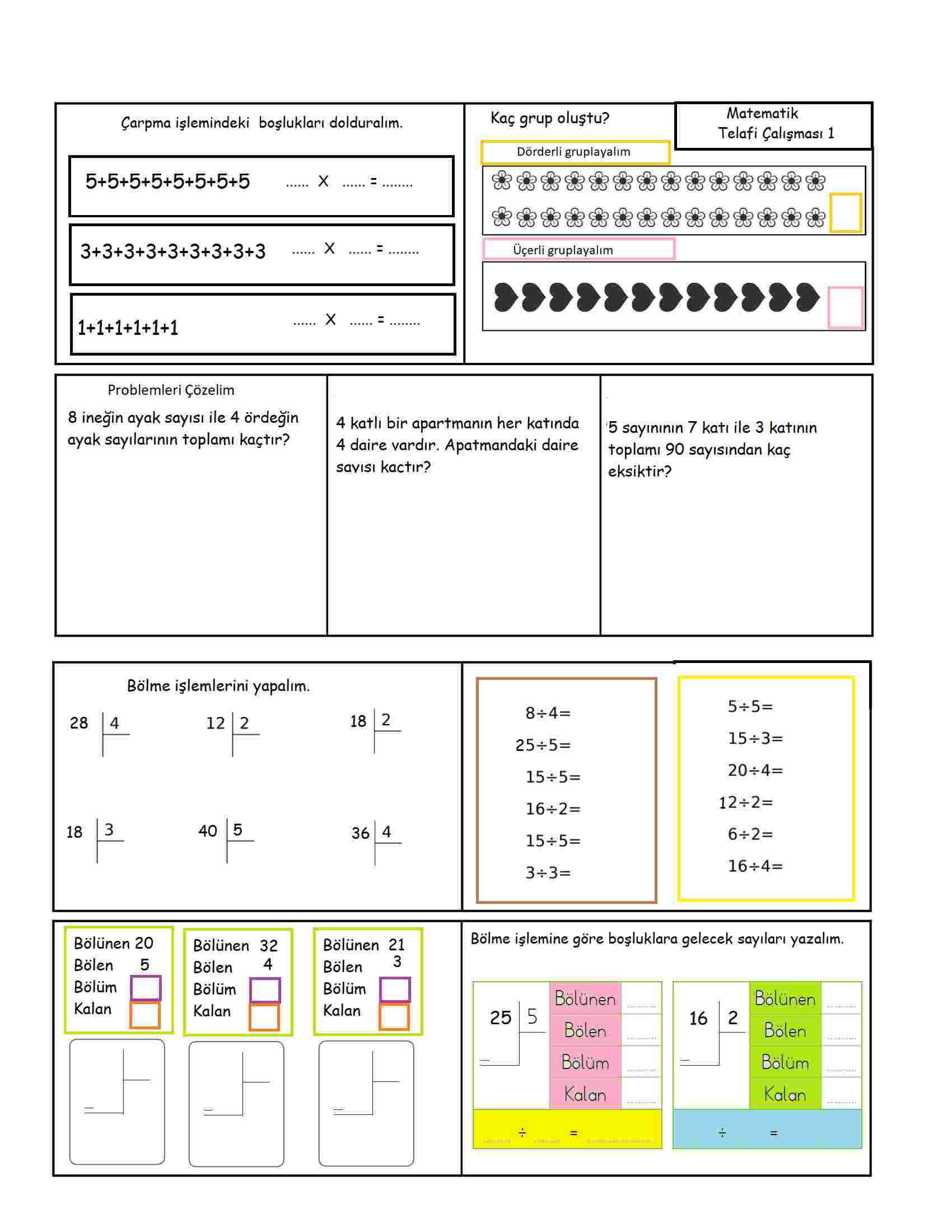 Matematik Telafi 1 Etkileşimli 