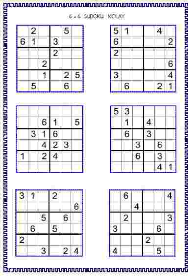 Sudoku 19 ( 6x6 )