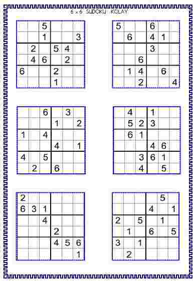 Sudoku 5 ( 6x6 )