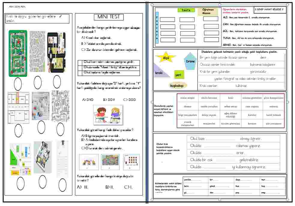 HAYAT BİLGİSİ ETKİNLİK 2